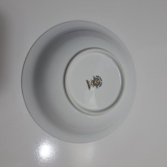 Noritake China Gold Trimmed Floral Porcelain Soup Salad Bowl - Picture 7 of 8